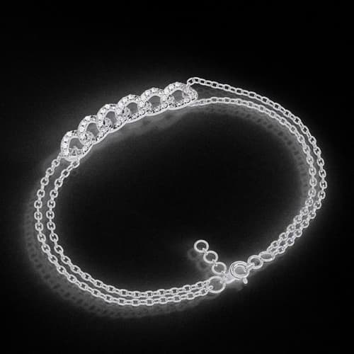 The Luna Link Diamond Bracelet