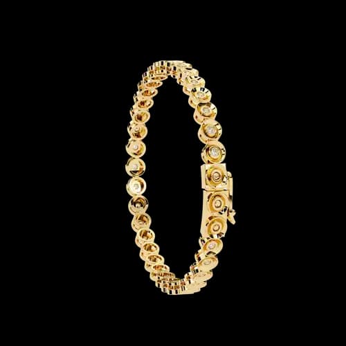 Blossom Wreat Diamond Bangle 2