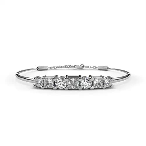 Duet Diamond Bar Bracelet