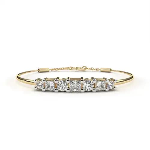 Duet Diamond Bar Bracelet 3