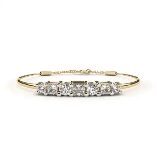 Duet Diamond Bar Bracelet 4