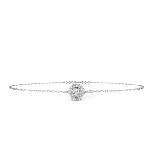 Solara Halo Diamond Bracelet