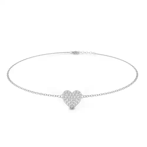 Amour Pave Heart Bracelet 2