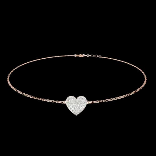Amour Pave Heart Bracelet 3