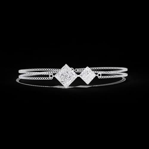 Kite Geometric Diamond Bracelet