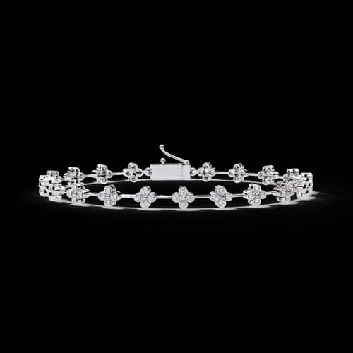 Riviera Cluster Diamond Bracelet