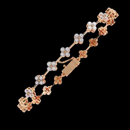 Riviera Cluster Diamond Bracelet 2