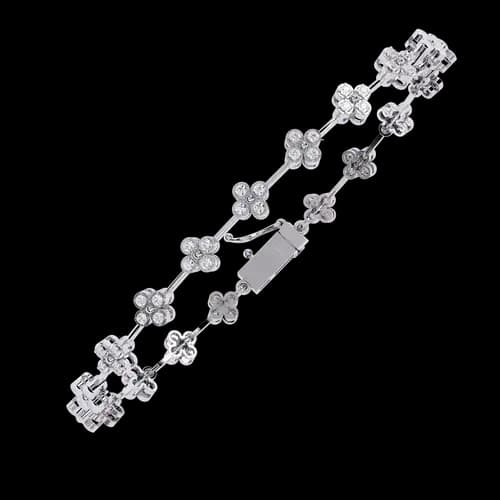 Riviera Cluster Diamond Bracelet 3