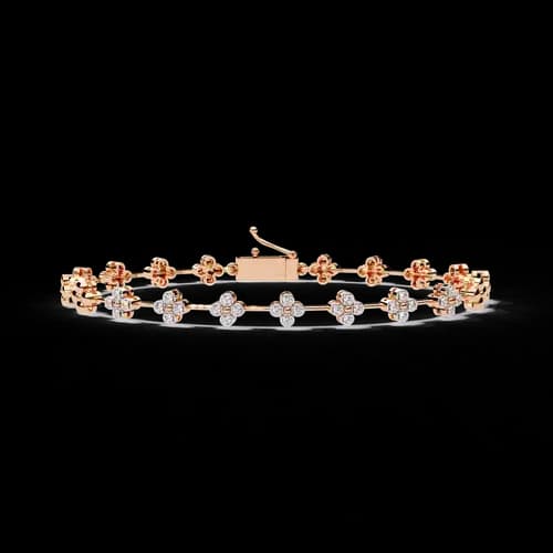 Riviera Cluster Diamond Bracelet 4