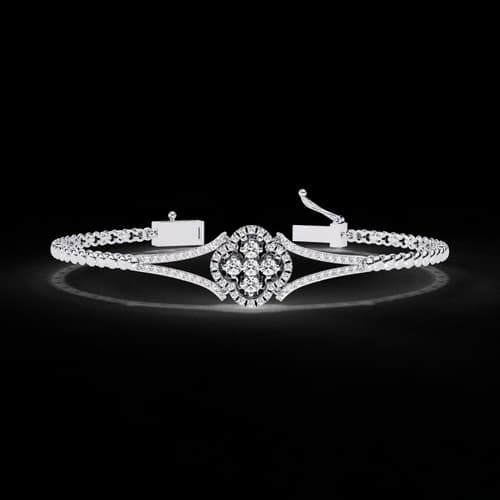 Quatrefoil Bloom Diamond Bracelet 3