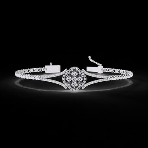 Quatrefoil Bloom Diamond Bracelet 4
