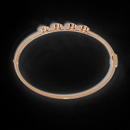 Aria Triple Band Diamond Bangle 3