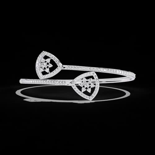 Nebula Asymmetrical Diamond Cuff