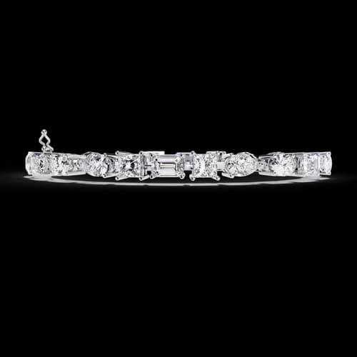 Multi-Shape Diamond Bracelet