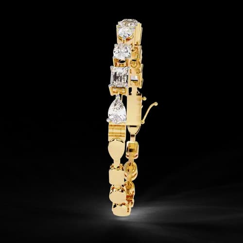 Multi-Shape Diamond Bracelet 2
