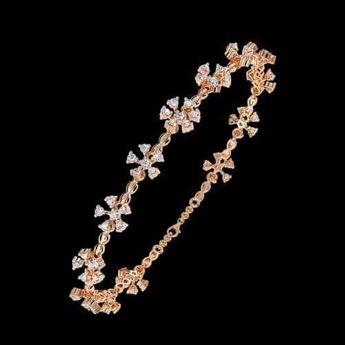 Snowflake Diamond Link Bracelet 2