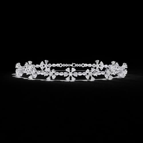 Snowflake Diamond Link Bracelet 4