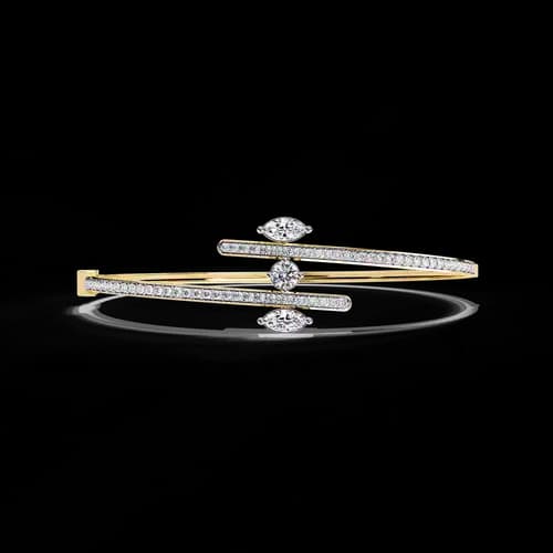 Vogue Marquise Bypass Bangle 3