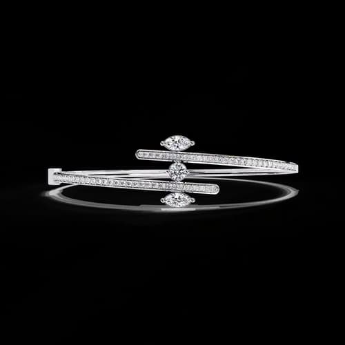 Vogue Marquise Bypass Bangle 4