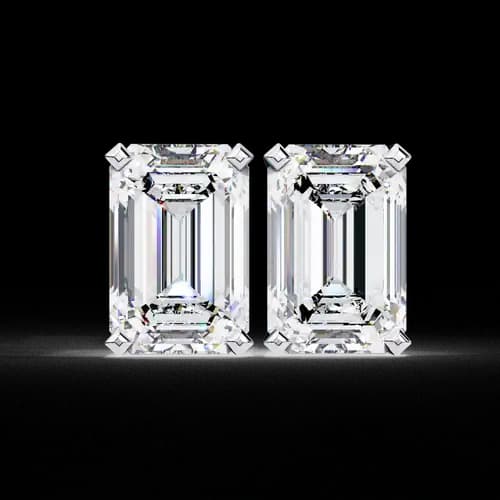 Regalia Emerald Diamond Studs