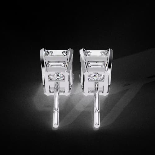 Regalia Emerald Diamond Studs 2