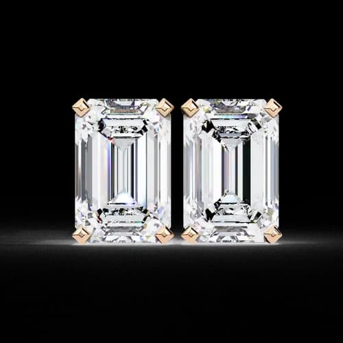Regalia Emerald Diamond Studs 3