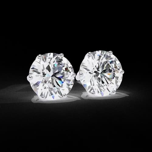 Eternal Round Diamond Studs