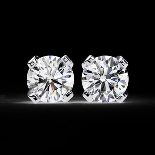 Celeste Round Diamond Studs