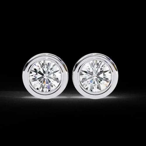 Eterna Bezel Diamond Studs