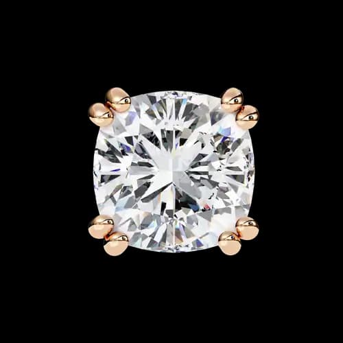 Aurora Cushion-Cut Diamond Studs 3