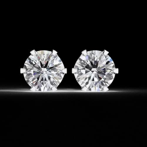 Timeless 6-Prong Round Diamond Studs