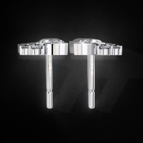 Marquise Cluster Diamond Earrings 3