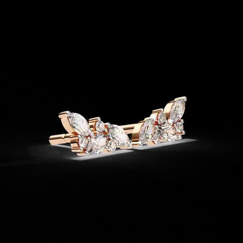 Marquise Grace Cluster studs 2