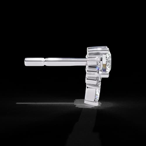 Radiant Bloom Diamond Earrings 2