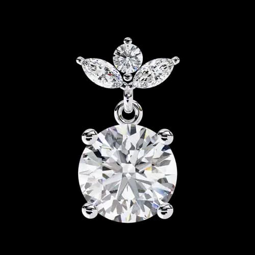 Diamond Bloom Drop Earrings 2