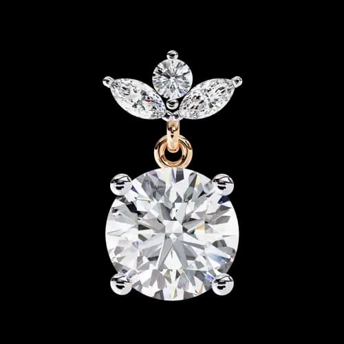 Diamond Bloom Drop Earrings 3