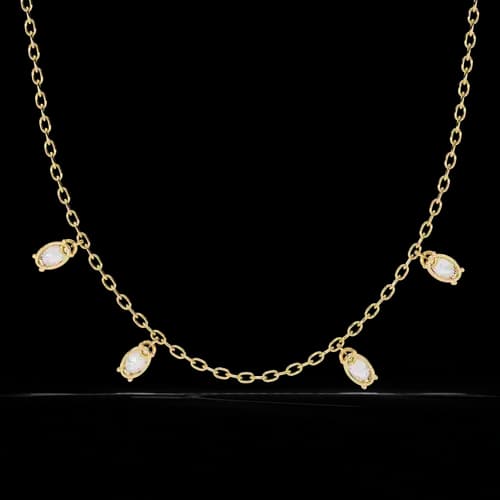 Ellara Diamond Fringe Necklace 3