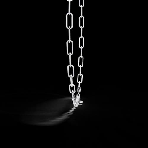 Meridian Pavé Bar Paperclip Necklace 3
