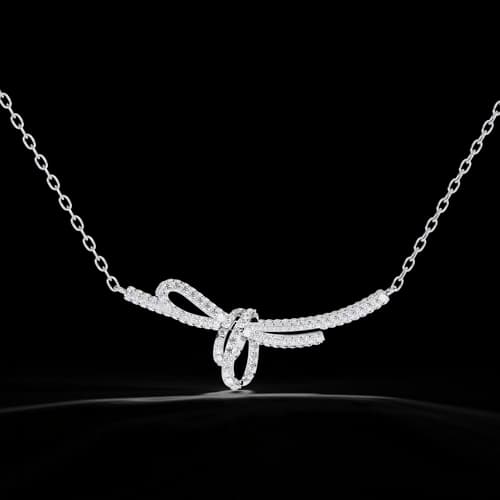 Liaison Diamond Knot Necklace