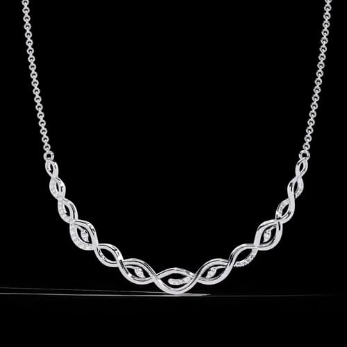 Eternity Diamond Link Necklace