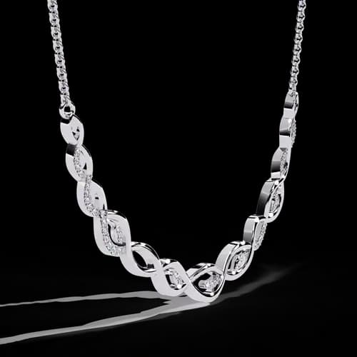 Eternity Diamond Link Necklace 2