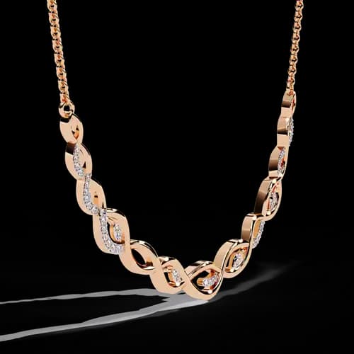 Eternity Diamond Link Necklace 3