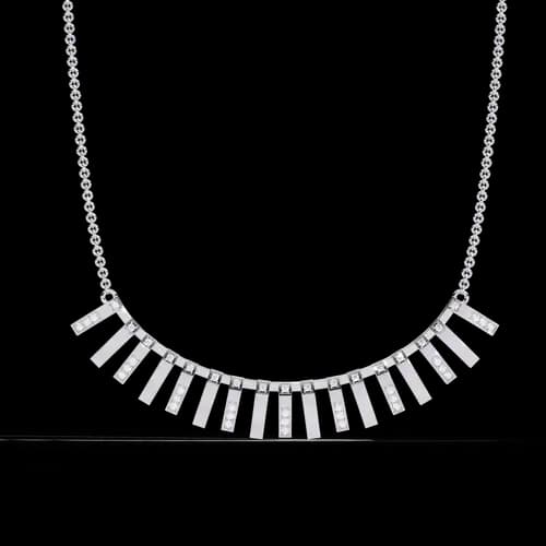Colonnade Diamond Fringe Necklace
