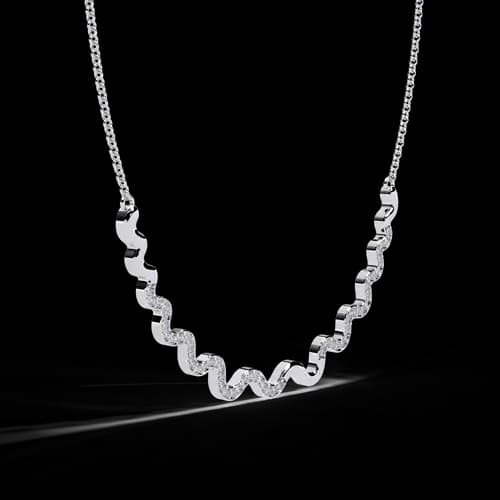 Serpentine Diamond Pavé Necklace 2