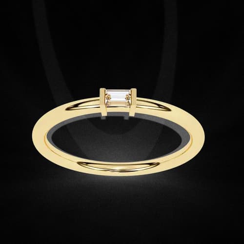 Linear Baguette Ring 2