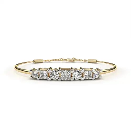 Duet Diamond Bar Bracelet 3