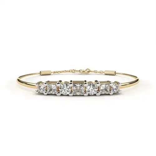 Duet Diamond Bar Bracelet 4