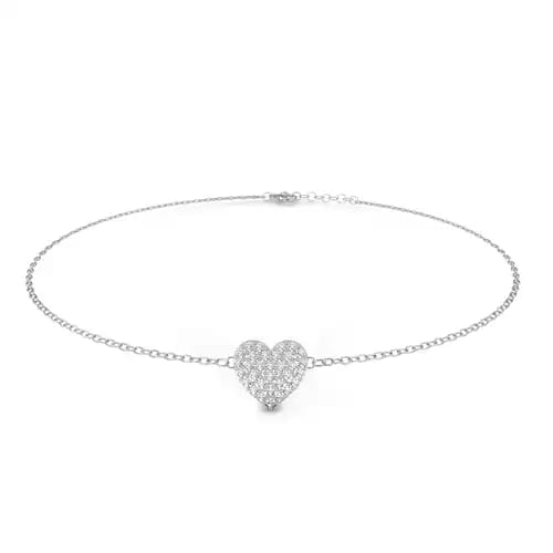 Amour Pave Heart Bracelet 2