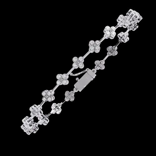 Riviera Cluster Diamond Bracelet 3