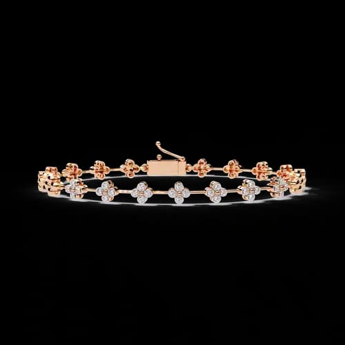 Riviera Cluster Diamond Bracelet 4